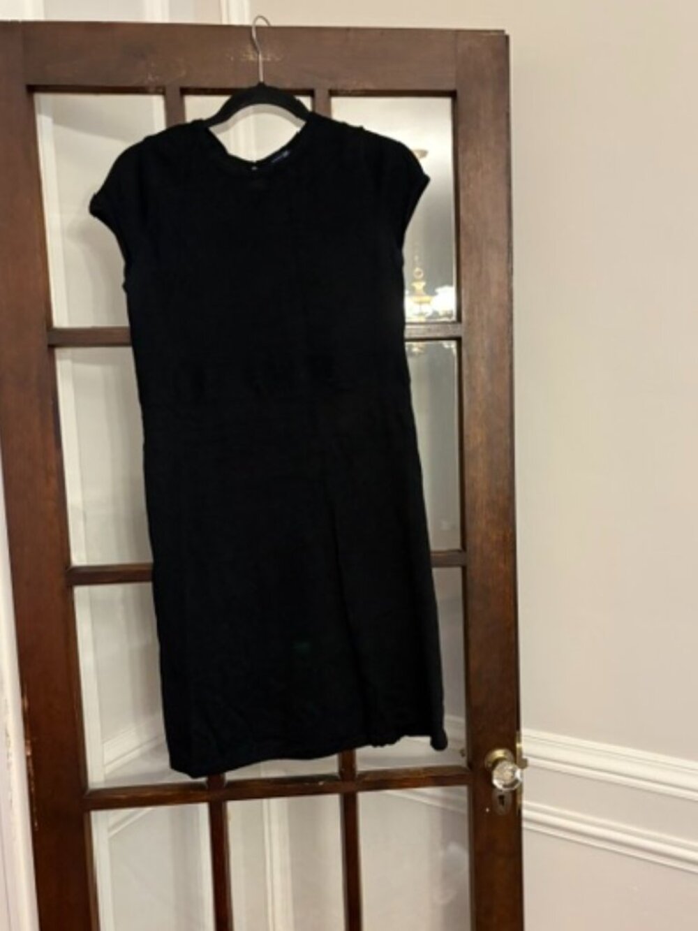 GAP Black Cap Sleeve Dress, Size Medium